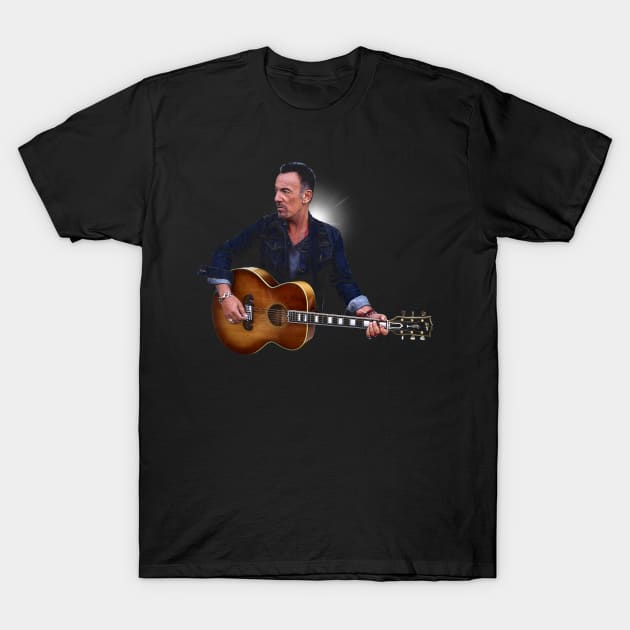 Boss Vibes Rock Out in Style with Bruce Tees T-Shirt by Silly Picture